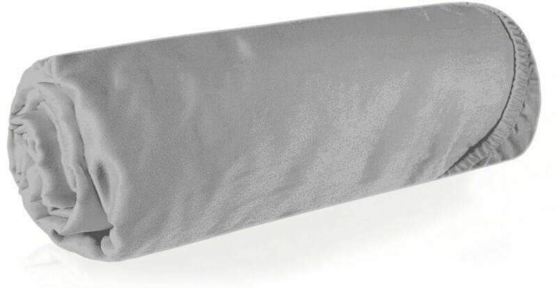Nova3 pamut-szatén gumis lepedő Ezüst 160x200 cm + 30 cm