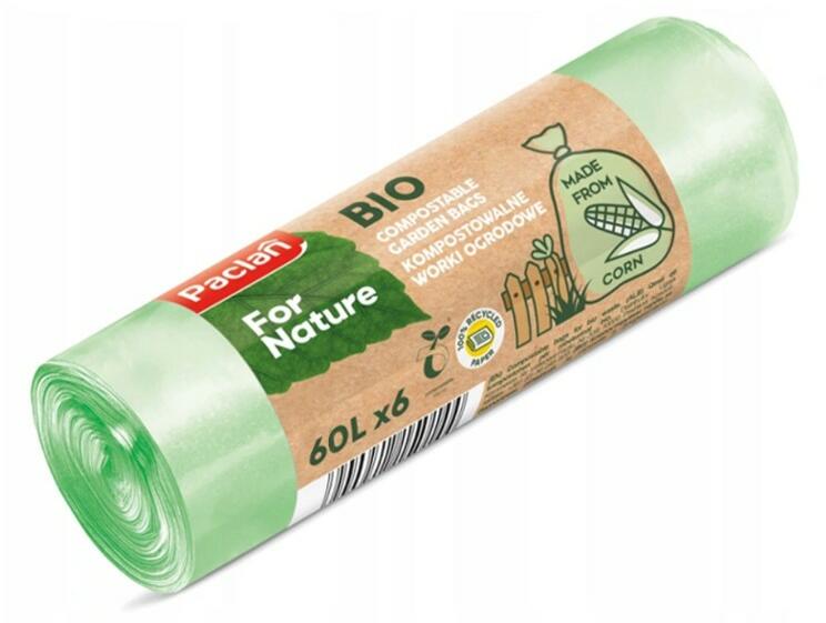 For Nature Komposztálható zsákok BIO hulladékhoz 60l - 6 db