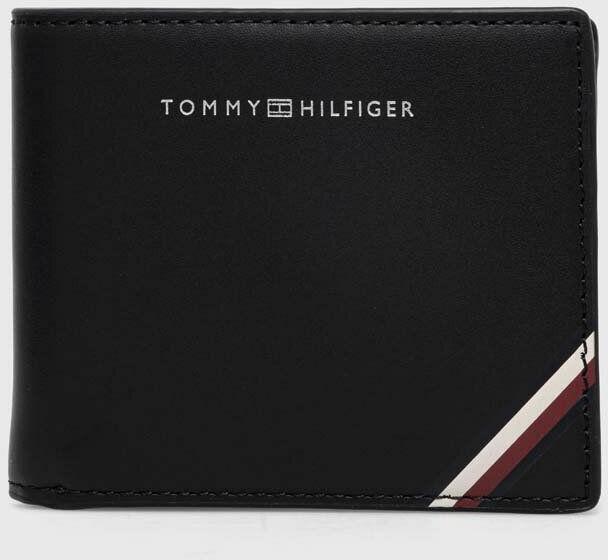 Tommy Hilfiger portofel de piele + breloc barbati, culoarea negru  9BYX-PFM051_99X (Portofel) - Preturi