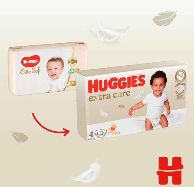 Huggies Elite Soft 4 8-14 kg 60 buc (Scutec) - Preturi