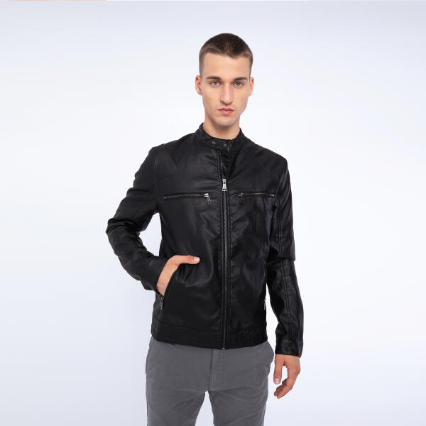 Vásárlás: Wittchen Férfi műbőr kabát rövid állógallérral Férfi dzseki árak  összehasonlítása, Férfiműbőrkabátrövidállógallérral boltok