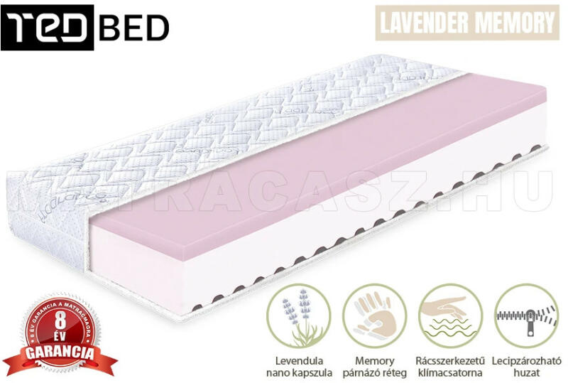 Vásárlás: TED Lavender Memory matrac 120x190 - matracasz Matrac árak  összehasonlítása, Lavender Memory matrac 120 x 190 matracasz boltok