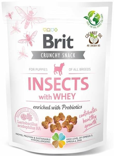 Crunchy Cracker Puppy Insect rovarok tejsavóval probiotikumokkal 200 g