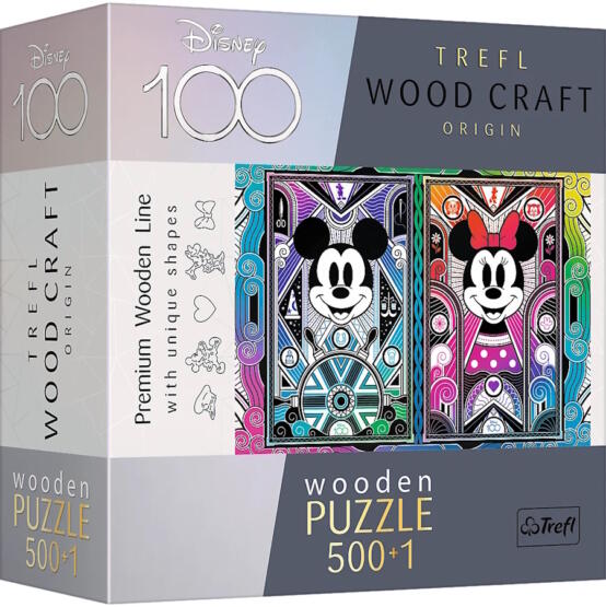 Wood Craft - Disney 100 - Minnie and Mickey Mouse 501 db-os (20182)