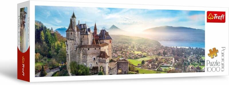 Panoráma puzzle - Menthon kastély, Franciaország 1000 db-os (29055)