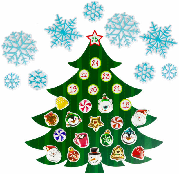 Öntapadós adventi kalendárium (58635A)