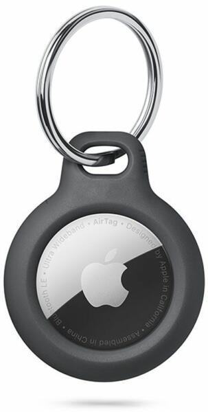 Rough key ring for AirTag - black