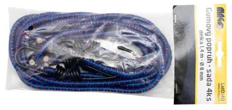 Gumipók szett 4 db, 1, 4m hosszú, 8mm átmérő, kék GM0140 (GM0140)