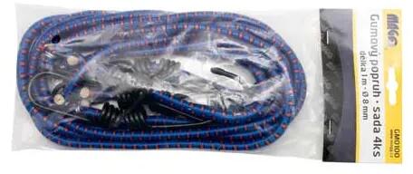 Gumipók szett 4 db, 1, 0m hosszú, 8mm átmérő, kék GM0100 (GM0100)
