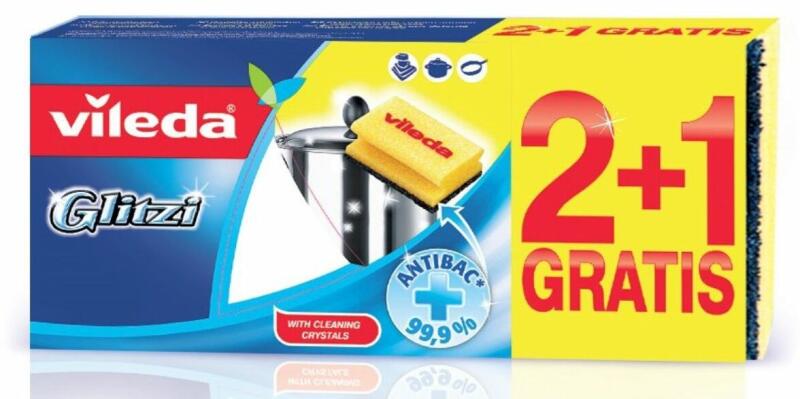 Glitzi Mosogató szivacs 2+1 db-os kiszerelésben