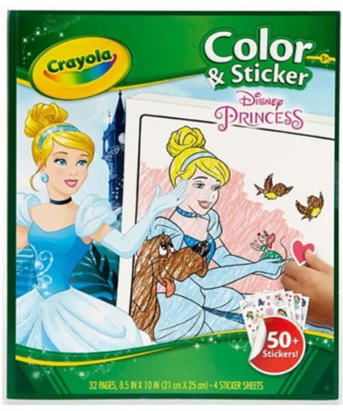 Disney Hercegnők kifestő matricákkal (04-0202)