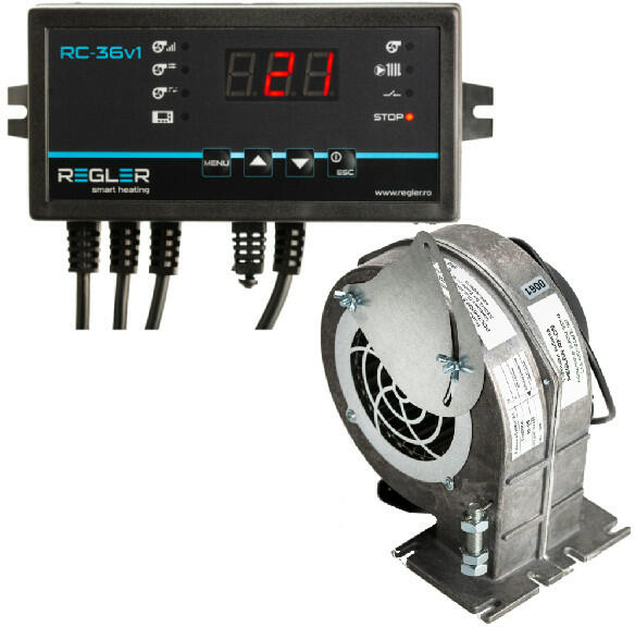 REGLER Kit automatizare cazan cu ventilator REGLER RC 36v1 pentru centrale  pana la 35 kW (aluminiu) (Accesorii aer condiţionat şi încalzire) - Preturi