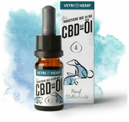 Bio CBD olaj kutyáknak 10kg alatt 4% 10 ml