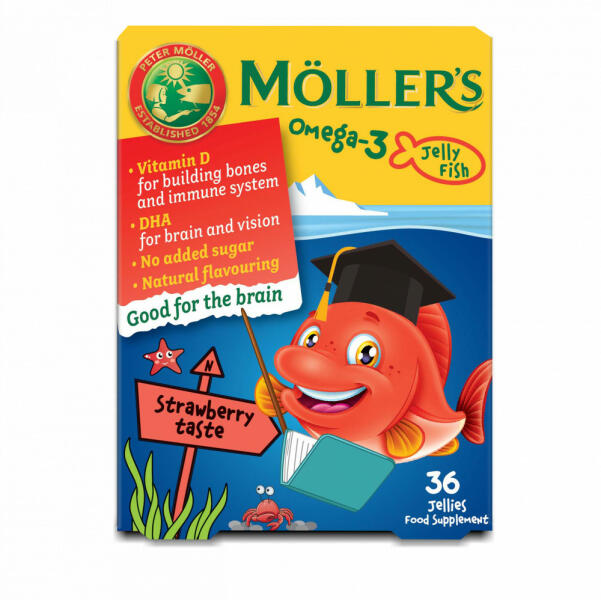 Vásárlás: Möller's omega-3 halacska gumivitamin étrend-kiegészítő  gyerekeknek d-vitaminnal, eper ízesítéssel 36 db - babamamakozpont  Táplálékkiegészítő árak összehasonlítása, omega 3 halacska gumivitamin  étrend kiegészítő gyerekeknek d vitaminnal eper ...