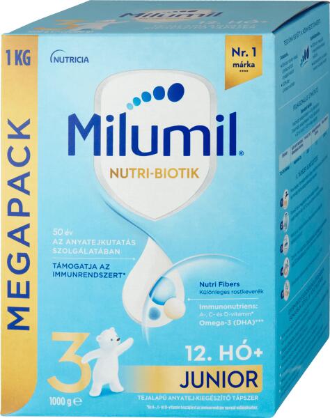 Vásárlás: Nutricia Milumil Junior 3 anyatej-kieg. tápszer 12+ 1000g Bébi  tápszer árak összehasonlítása, Nutricia Milumil Junior 3 anyatej kieg  tápszer 12 1000 g boltok