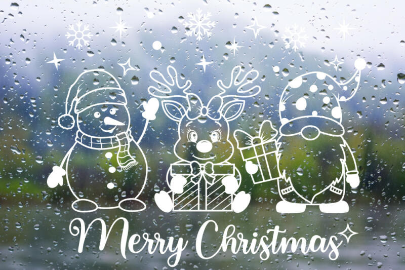 2. Merry Christmas ablakmatrica