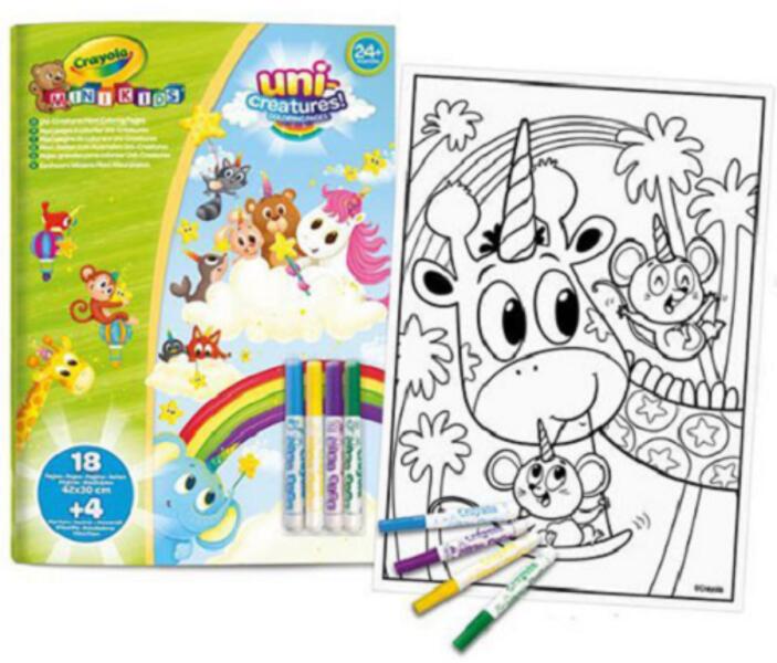 Mini Kids maxi kifestő és filctoll készlet - Állatkornis (25-1045)
