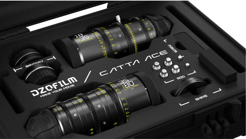 Catta ACE FF Zoom 18-35/35-80/70-135mm T2.9 Cine 2-Lens Bundle