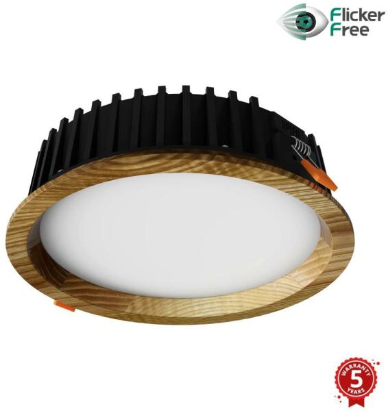 APLED - LED Lámpa RONDO WOODLINE LED/6W/230V 4000K átm. 15 cm kőris tömör fa AP0189 (AP0189)