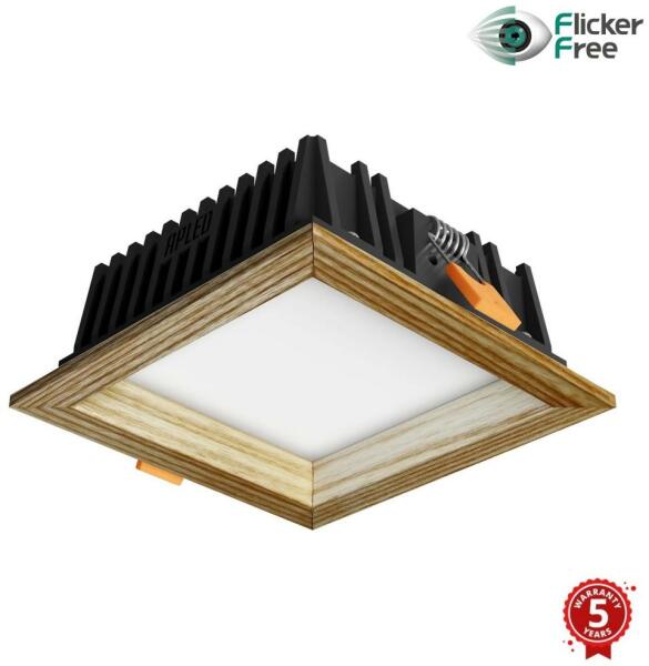 APLED - LED Lámpa SQUARE WOODLINE LED/6W/230V 3000K 12x12 cm kőris tömör fa AP0210 (AP0210)