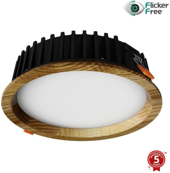 APLED - LED Lámpa RONDO WOODLINE LED/12W/230V 4000K átm. 20 cm kőris tömör fa AP0191 (AP0191)