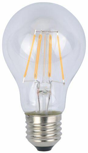 Led Filament E27 5W, 600 lumen, 10db felett-10%. 60W izzó helyett. 2700 kelvin, meleg fehér. Nem vibrál a fénye! Kerti fényfüzér foglalatba is! (LLKFIL5WE2760616K2700)