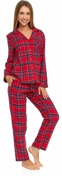 Vásárlás: Moraj Carola női flanelpizsama, piros, kockás Női pizsama árak  összehasonlítása, Carola női flanelpizsama piros kockás boltok