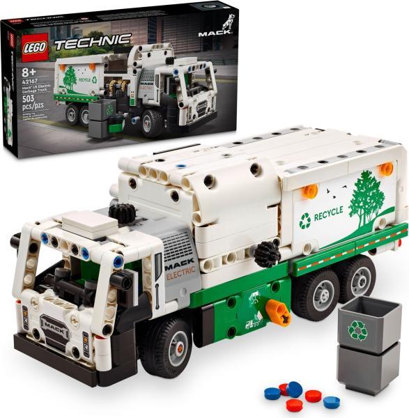 LEGO® Technic - Mack LR Electric Garbage Truck (42167) (LEGO) - Preturi
