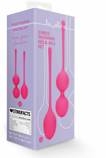 Súlyozott gésagolyó szett - 2 részes (pink) (8714273050663)