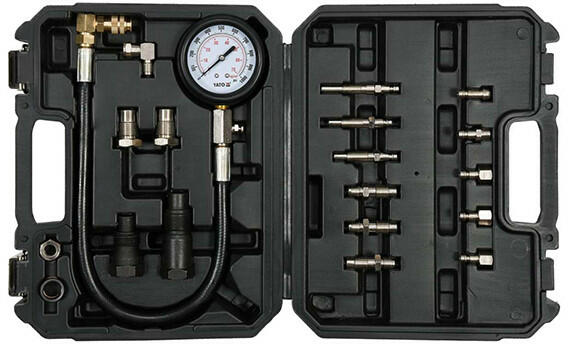 YATO YT-73072 Kompressziómérő készlet 19 részes Diesel motorokhoz 70 Bar (YT-73072)