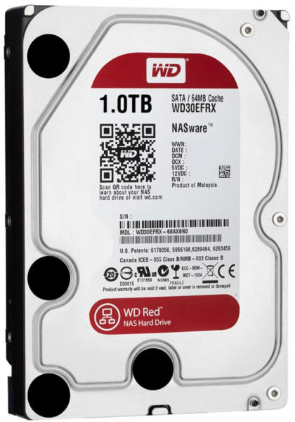 WD Red 1.0TB NASハードドライブ新品未使用品 WD Red 3.5インチ