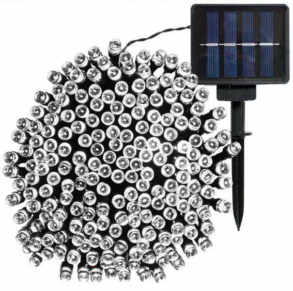 Vásárlás: 10 méteres 100db LED napelemes kerti fényfüzér - hidegfehér  (bs0702) Kültéri lámpa árak összehasonlítása, 10 méteres 100 db LED napelemes  kerti fényfüzér hidegfehér bs 0702 boltok