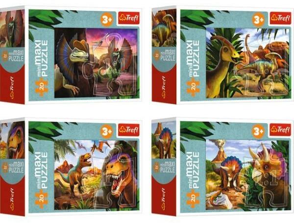 Dinoszaurusz világ minimaxi puzzle 20 db-os - többféle (56036)