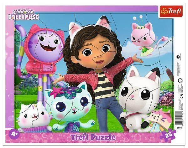 Gabi babaháza keretes puzzle 25 db-os (31415)