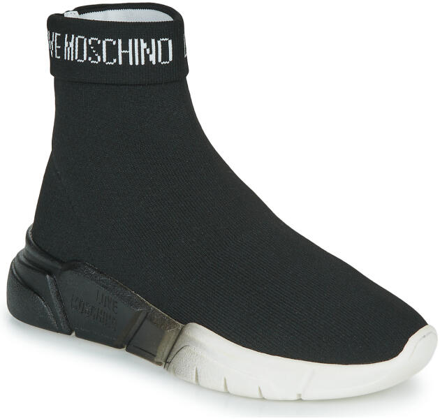 Moschino Pantofi sport stil gheata Femei LOVE MOSCHINO SOCKS Love Moschino  Negru 37 (Încălţăminte sport) - Preturi