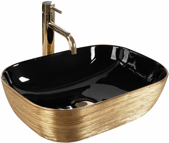 Rea Belinda 46x33 cm black gold brush (REA-U8780)