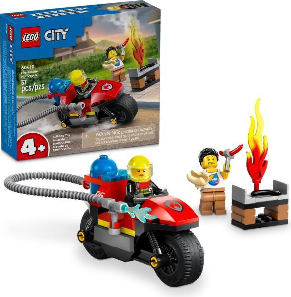 City - Tűzoltó motorkerékpár (60410)
