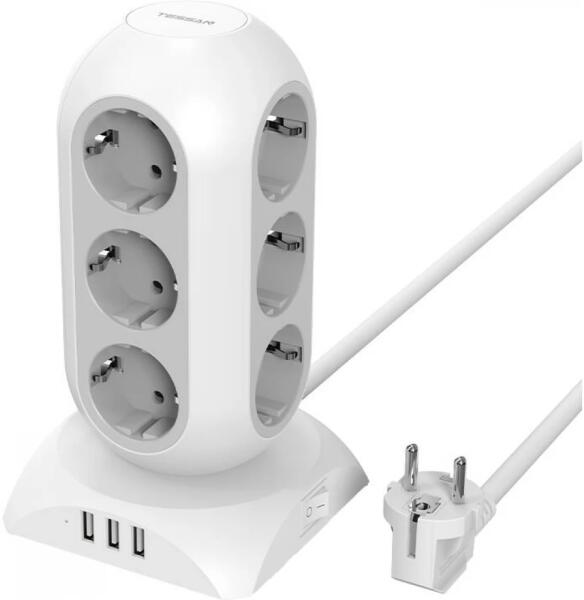 12 Plug + 3 USB 2 m Switch (TPS02-DE)