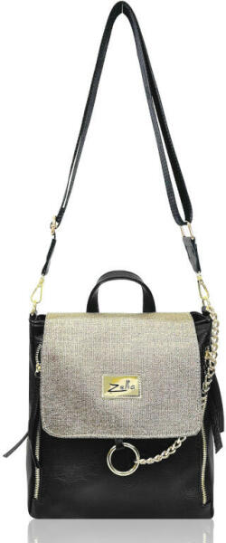 Vásárlás: Zellia női, láncos, fekete-bronz színű válltáska, hátizsák  (Z-66417217) Női táska árak összehasonlítása, női láncos fekete bronz színű válltáska  hátizsák Z 66417217 boltok