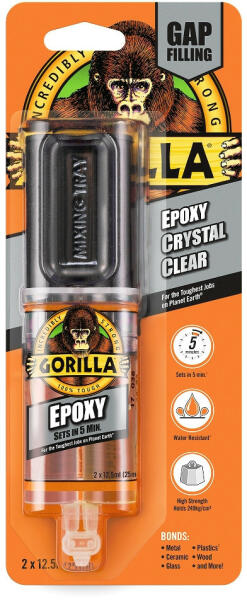 Vásárlás: Gorilla Epoxy Gyanta kétkomponensű 5 perces ragasztó 25ml  (6044000) Általános ragasztó, papírragasztó árak összehasonlítása, Epoxy  Gyanta kétkomponensű 5 perces ragasztó 25 ml 6044000 boltok
