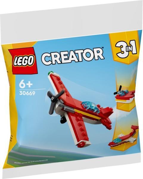 Creator 3-in-1 - Ikonikus piros repülőgép (30669)