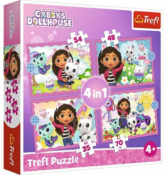Gabi babaháza 4 az 1-ben puzzle 35,48,54,70 db-os (34620)