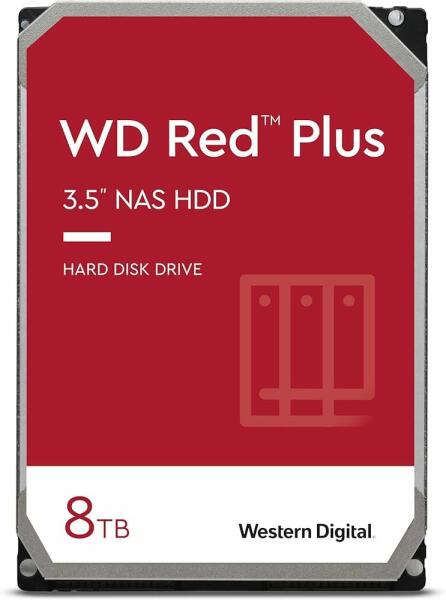 Western Digital Red Plus 3.5 8TB 5640rpm SATA3 (WD80EFPX) (Hard
