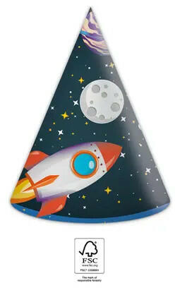 Rocket Space, Űr Parti kalap, csákó 6 db-os FSC (PNN93738)