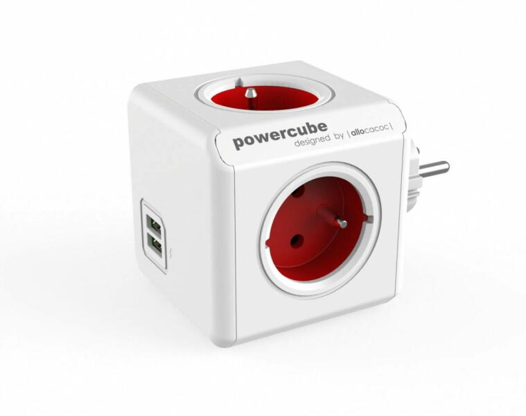 PowerCube Original 4 Plug + 2 USB (2202RD)