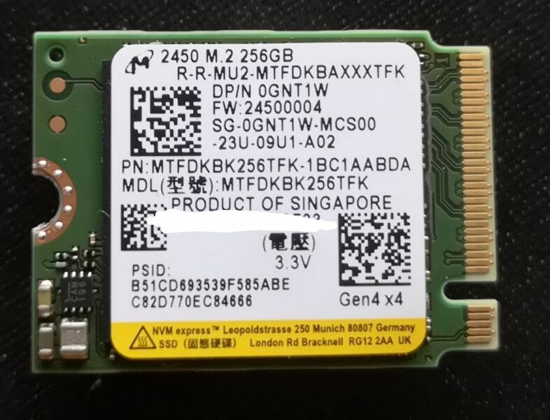 Micron 2450 256GB M.2 (MTFDKBK256TFK) (Solid State Drive SSD