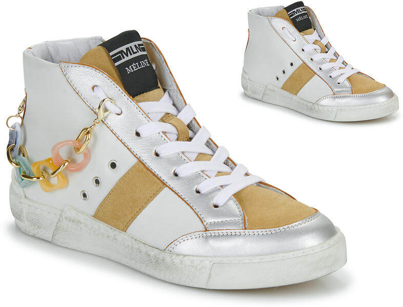 Meline Pantofi sport stil gheata Femei - Meline Alb 37 - spartoo - 740,50  RON (Încălţăminte sport) - Preturi