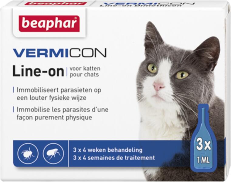 Vermicon spot-on macskáknak 3x1 ml