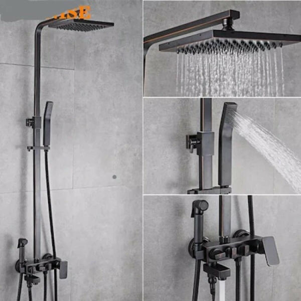 SMACK Coloana Dus 4 Functii, Negru Antichizat, Smack, Esn 1736