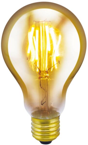 LED filament, E27, 4W, A75, 300lm, 1700K, (RUB-A75-4W/FLT), vintage, edison, dekoratív LED izzó, LED fényforrás, LED lámpa